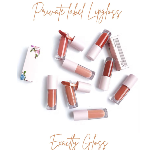 CUSTOM LIP GLOSS | PRIVATE LABEL FLOWER PACKAGING LIP GLOSS | PRIVATE LABEL COSMETIC