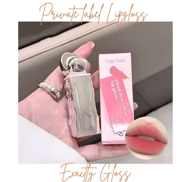 CUSTOM LIP GLOSS | PRIVATE LABEL SILVER PACKAGING LIP GLOSS | PRIVATE LABEL COSMETIC