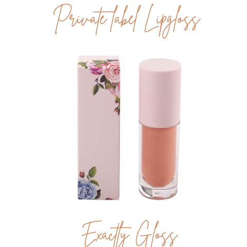 CUSTOM LIP GLOSS | PRIVATE LABEL FLOWER PACKAGING LIP GLOSS | PRIVATE LABEL COSMETIC