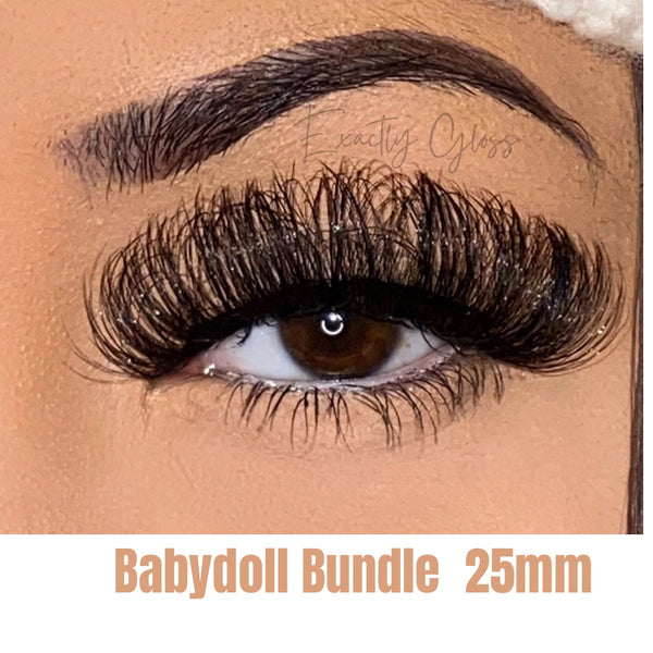 PRE-ORDER BABYDOLL BUNDLE 25mm WHOLESALE LASHES