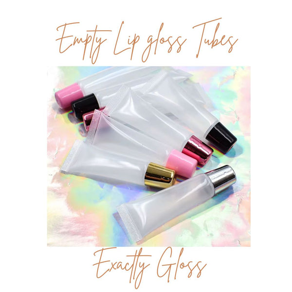 CUSTOM LOGO EMPTY LIP GLOSS SQUEEZE TUBES 10ml and 15ml