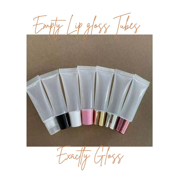 CUSTOM LOGO EMPTY LIP GLOSS SQUEEZE TUBES 10ml and 15ml
