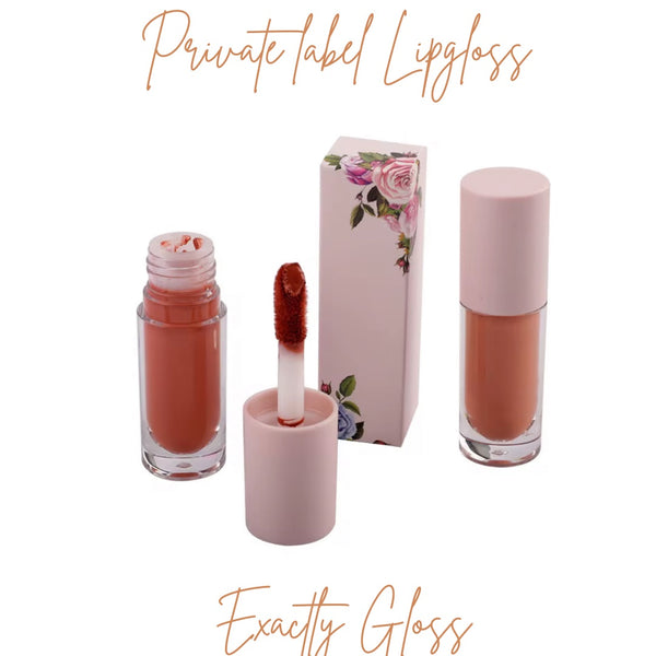 CUSTOM LIP GLOSS | PRIVATE LABEL FLOWER PACKAGING LIP GLOSS | PRIVATE LABEL COSMETIC