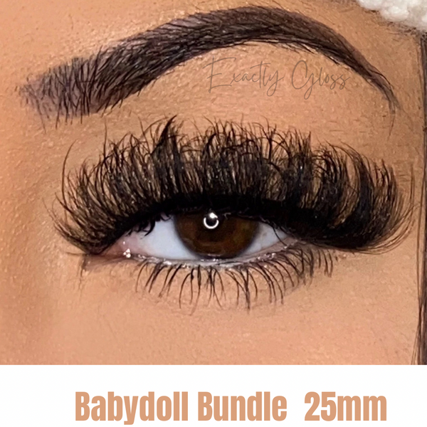 PRE-ORDER BABYDOLL BUNDLE 25mm WHOLESALE LASHES