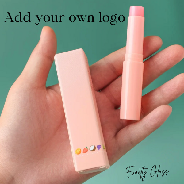 CUSTOM LIP BALM SET COMES WITH LOGO AND BOX PRIVATE LABEL