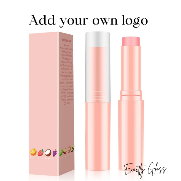 CUSTOM LIP BALM SET COMES WITH LOGO AND BOX PRIVATE LABEL