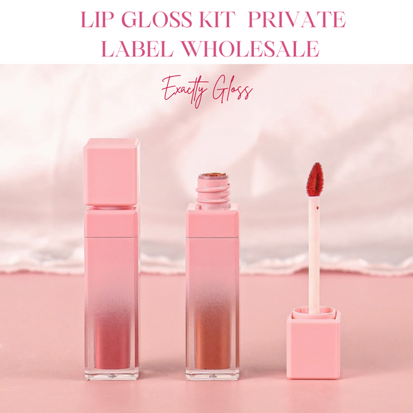 CUSTOM LIP GLOSS BUNDLE TRIO SET WITH LOGO AND BOX PRIVATE LABEL