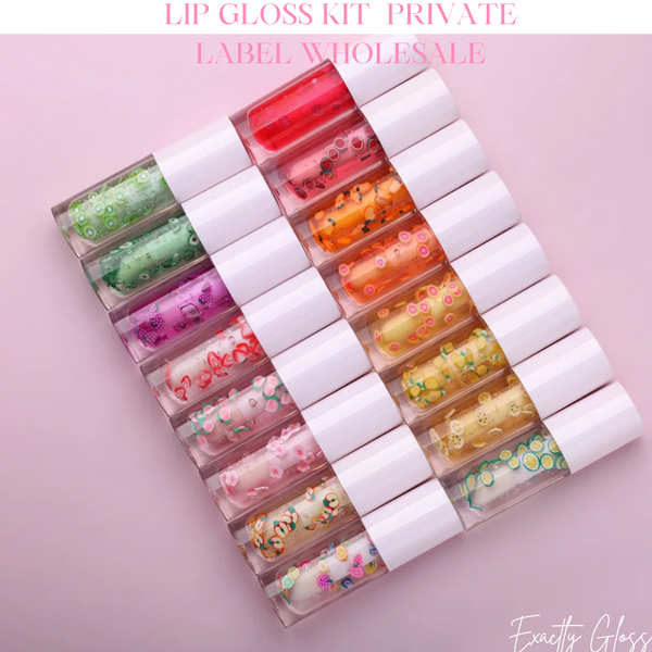 CUSTOM LIP GLOSS TUBES WITH LOGO AND BOX PRIVATE LABEL