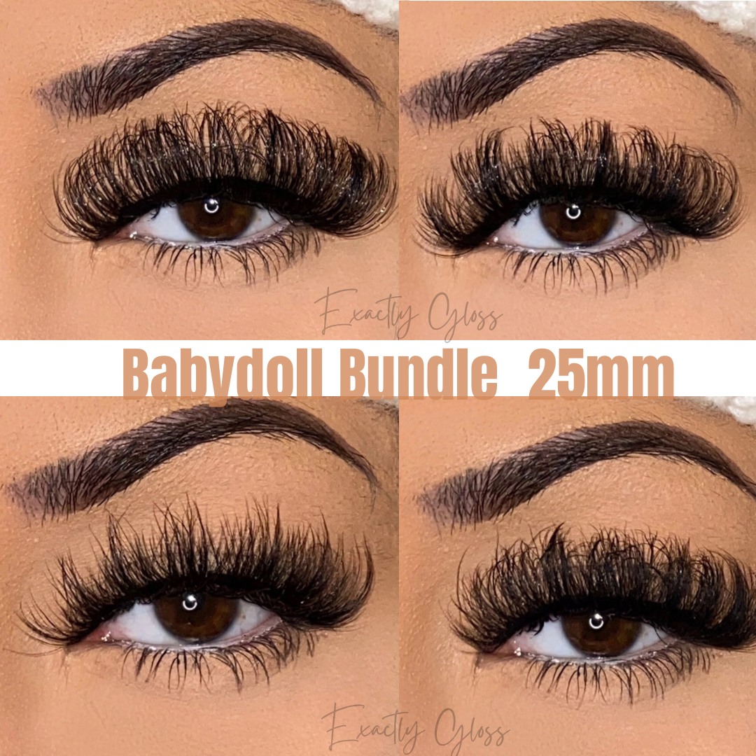 PRE-ORDER BABYDOLL BUNDLE 25mm WHOLESALE LASHES