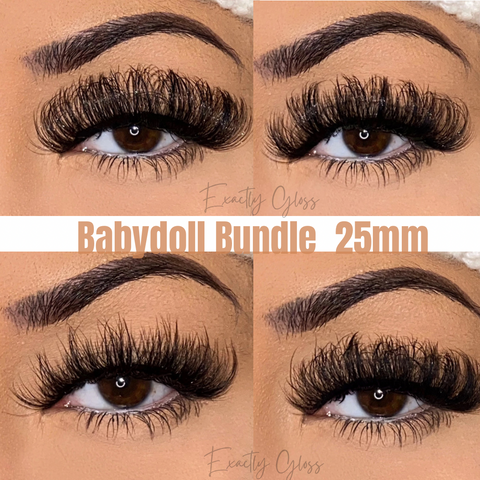 PRE-ORDER BABYDOLL BUNDLE 25mm WHOLESALE LASHES