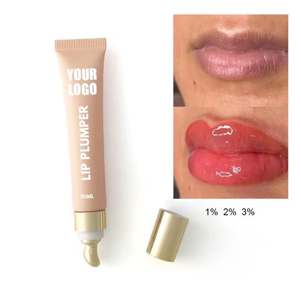 CUSTOM LIP PLUMPING LIP GLOSS WITH LOGO PRIVATE LABEL WHOLESALE LIP GLOSS