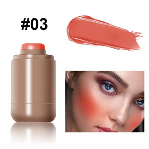 CUSTOM BLUSH COMPACT WITH YOUR LOGO – NUDE BROWN PACKAGING – PRIVATE LABEL MAKEUP WHOLESALE WITH BOX INCLUDED