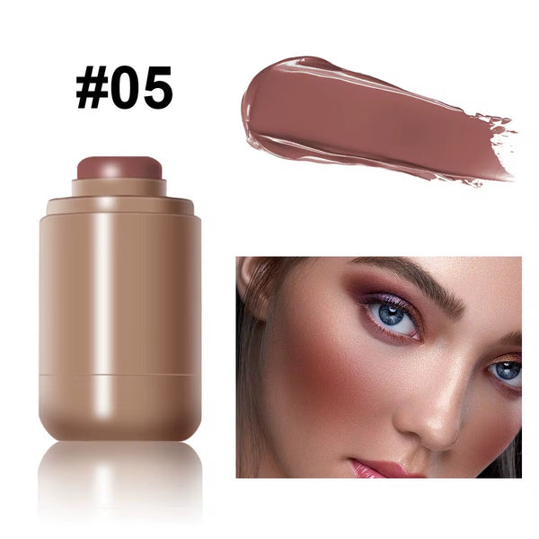 CUSTOM BLUSH COMPACT WITH YOUR LOGO – NUDE BROWN PACKAGING – PRIVATE LABEL MAKEUP WHOLESALE WITH BOX INCLUDED