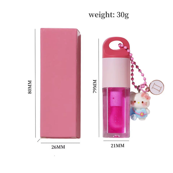 ZODIAC SIGN LIP GLOSS / LIP OIL WITH BOX – CUSTOM WITH YOUR LOGO – INCLUDES KITTEN TRINKET & ASTROLOGY SYMBOL