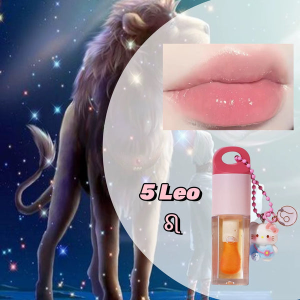 ZODIAC SIGN LIP GLOSS / LIP OIL WITH BOX – CUSTOM WITH YOUR LOGO – INCLUDES KITTEN TRINKET & ASTROLOGY SYMBOL