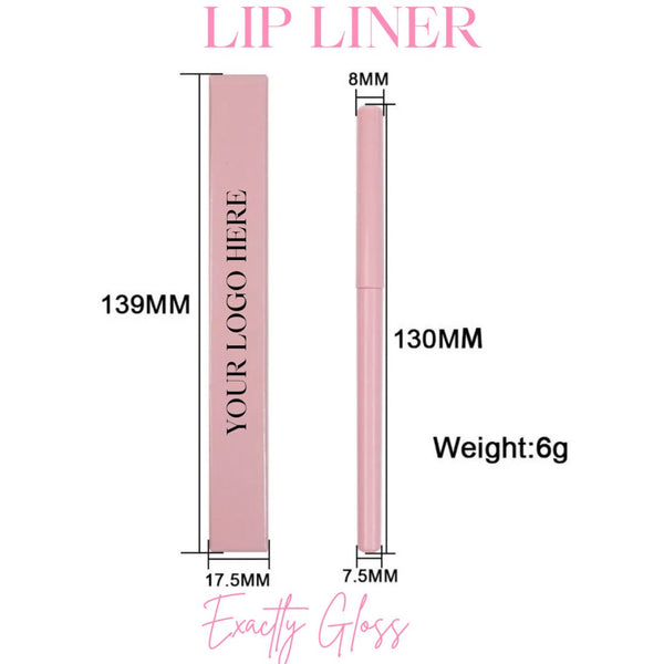 CUSTOM WHOLESALE LIP LINERS PRIVATE LABEL COMES WITH LOGO AND BOX