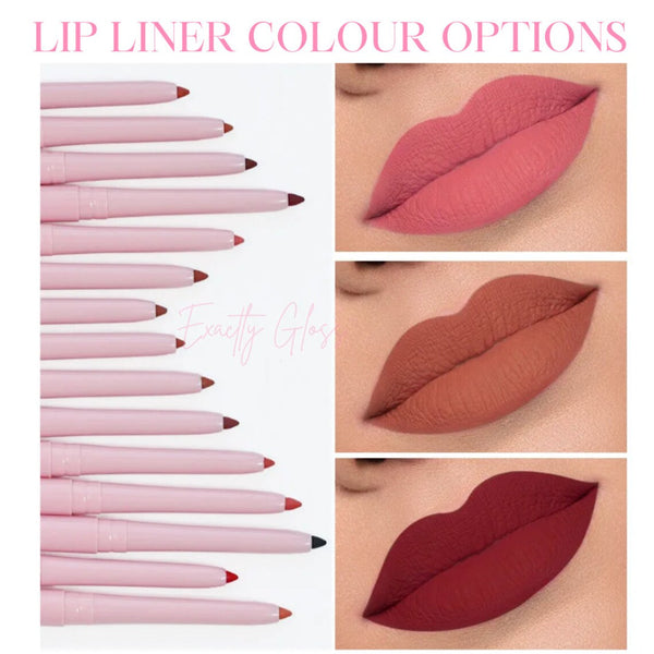 CUSTOM WHOLESALE LIP LINERS PRIVATE LABEL COMES WITH LOGO AND BOX