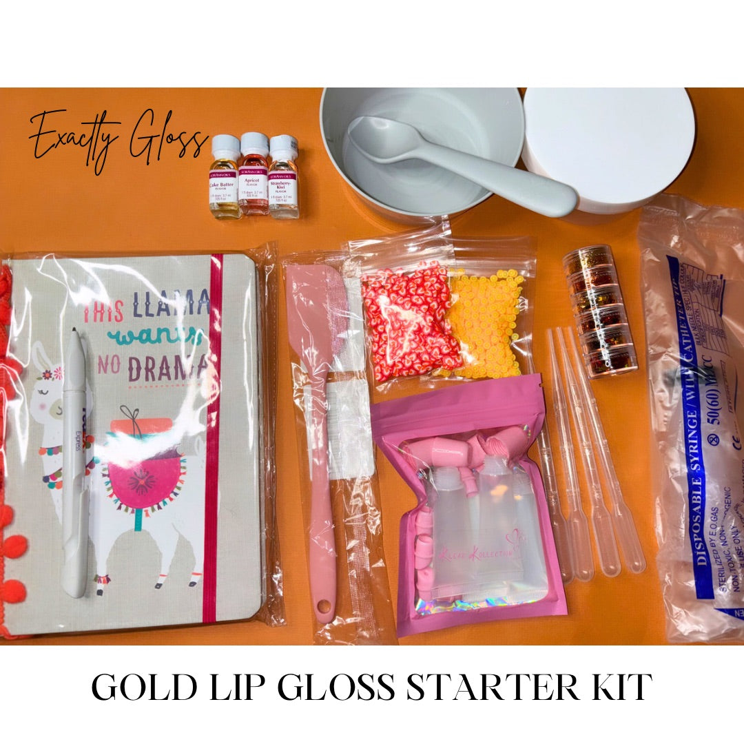 GOLD LIPGLOSS MAKING KIT