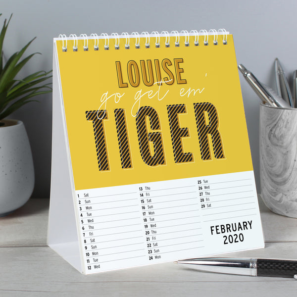 PERSONALISED MOTIVATIONAL QUOTES DESK CALENDER