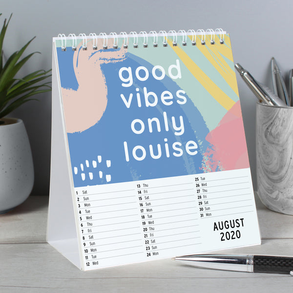 PERSONALISED MOTIVATIONAL QUOTES DESK CALENDER
