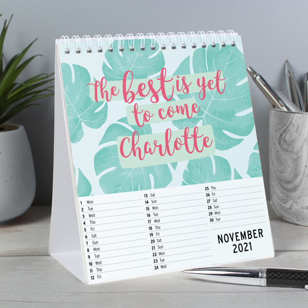 PERSONALISED MOTIVATIONAL QUOTES DESK CALENDER
