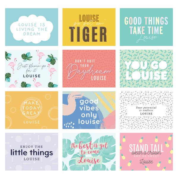 PERSONALISED MOTIVATIONAL QUOTES DESK CALENDER