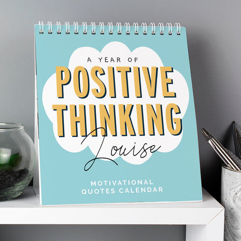 PERSONALISED MOTIVATIONAL QUOTES DESK CALENDER