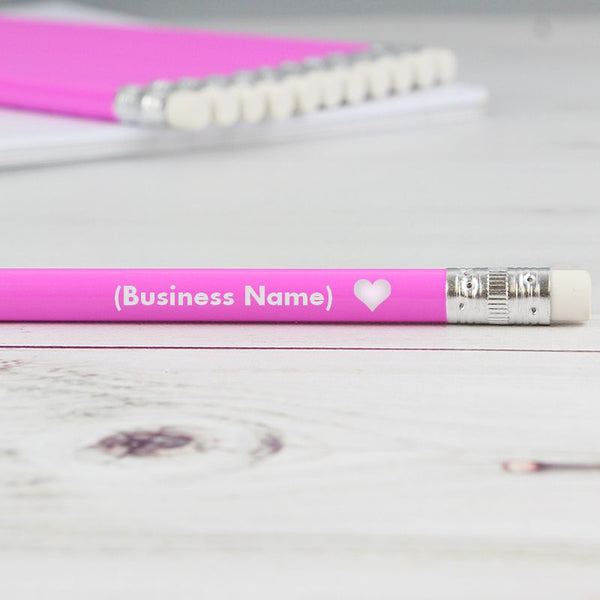 PERSONALISED HEART MOTIF PENCILS